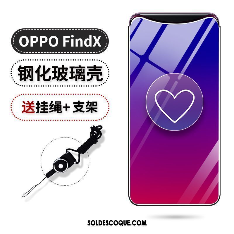 Coque Oppo Find X Silicone Violet Téléphone Portable Étui Tendance Pas Cher