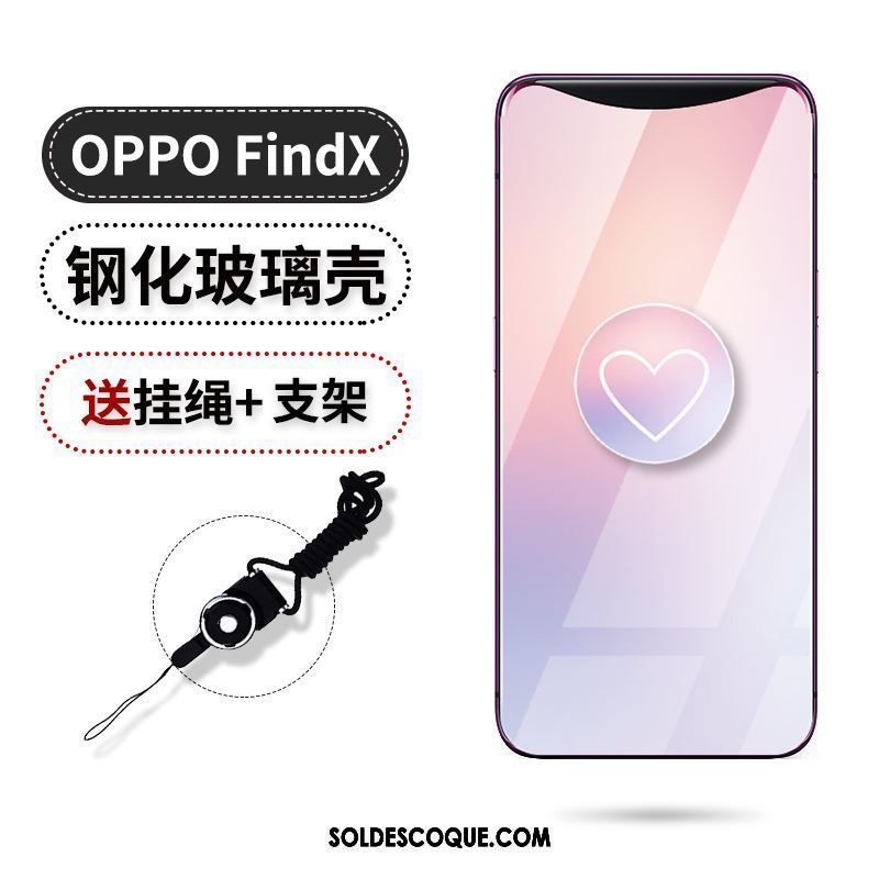 Coque Oppo Find X Silicone Violet Téléphone Portable Étui Tendance Pas Cher