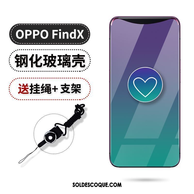 Coque Oppo Find X Silicone Violet Téléphone Portable Étui Tendance Pas Cher