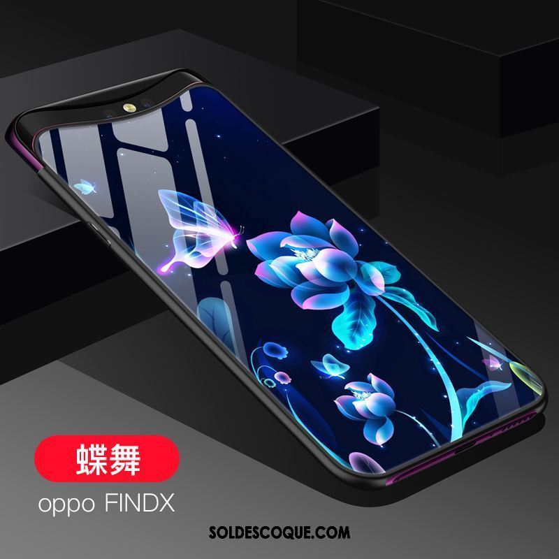 Coque Oppo Find X Verre Fluide Doux Étui Silicone Protection En Vente