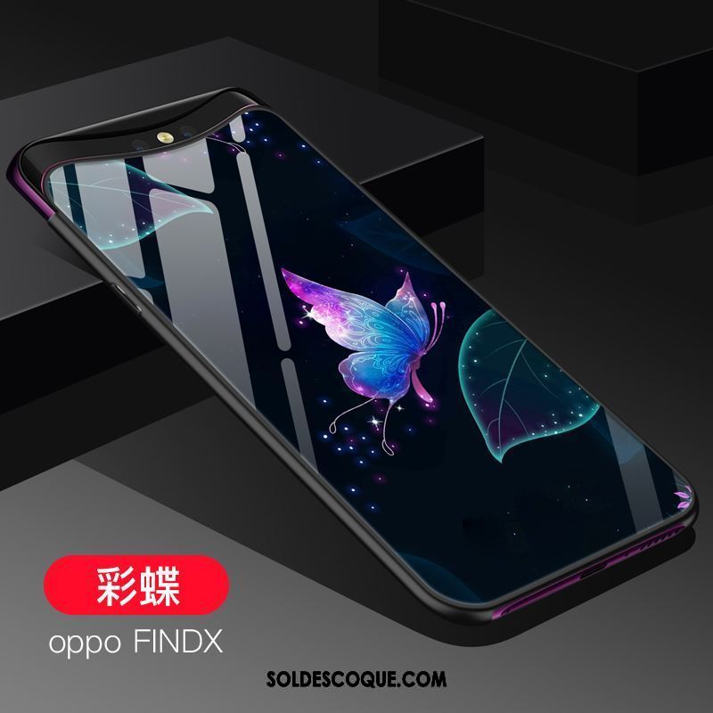 Coque Oppo Find X Verre Fluide Doux Étui Silicone Protection En Vente