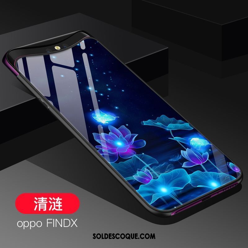 Coque Oppo Find X Verre Fluide Doux Étui Silicone Protection En Vente