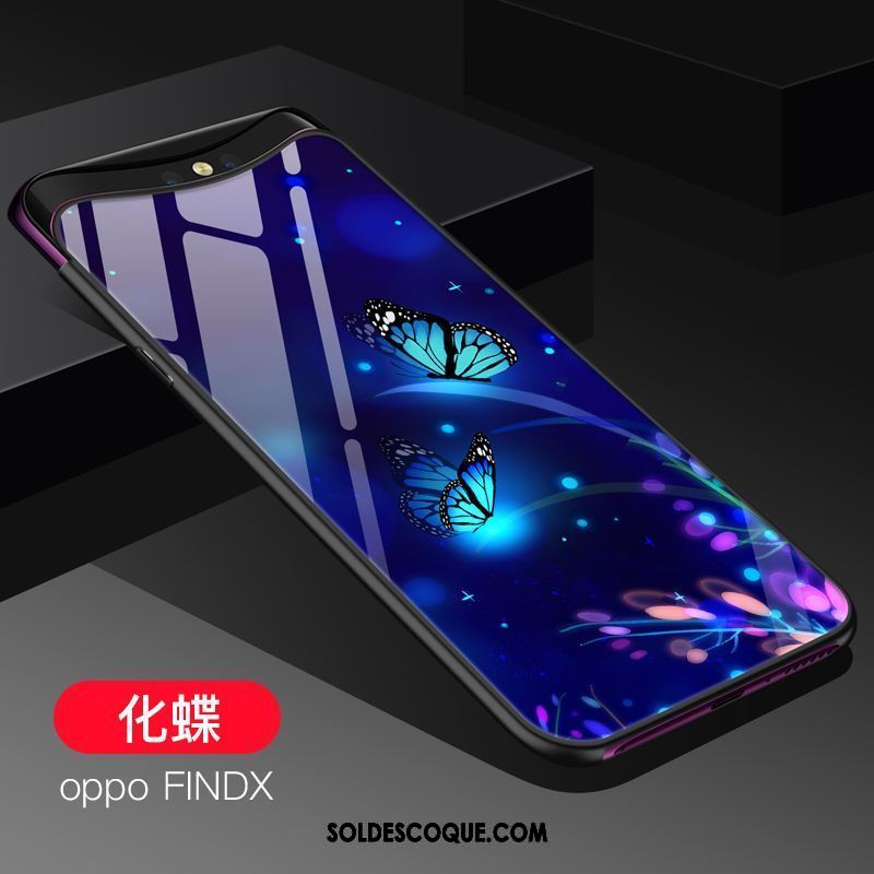 Coque Oppo Find X Verre Fluide Doux Étui Silicone Protection En Vente