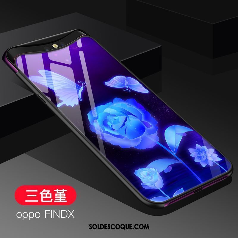 Coque Oppo Find X Verre Fluide Doux Étui Silicone Protection En Vente