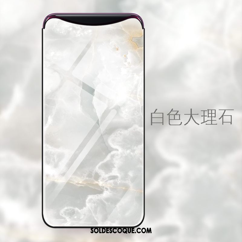 Coque Oppo Find X Verre Trempé Miroir Personnalité Étui Mode En Vente