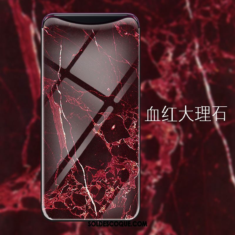 Coque Oppo Find X Verre Trempé Miroir Personnalité Étui Mode En Vente