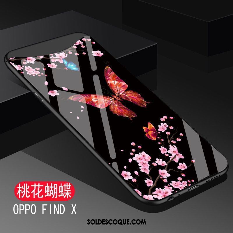 Coque Oppo Find X Étui Noir Silicone Protection Verre En Ligne