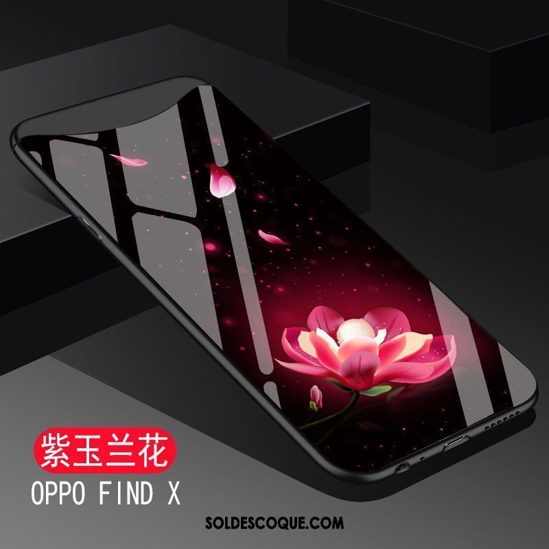 Coque Oppo Find X Étui Noir Silicone Protection Verre En Ligne