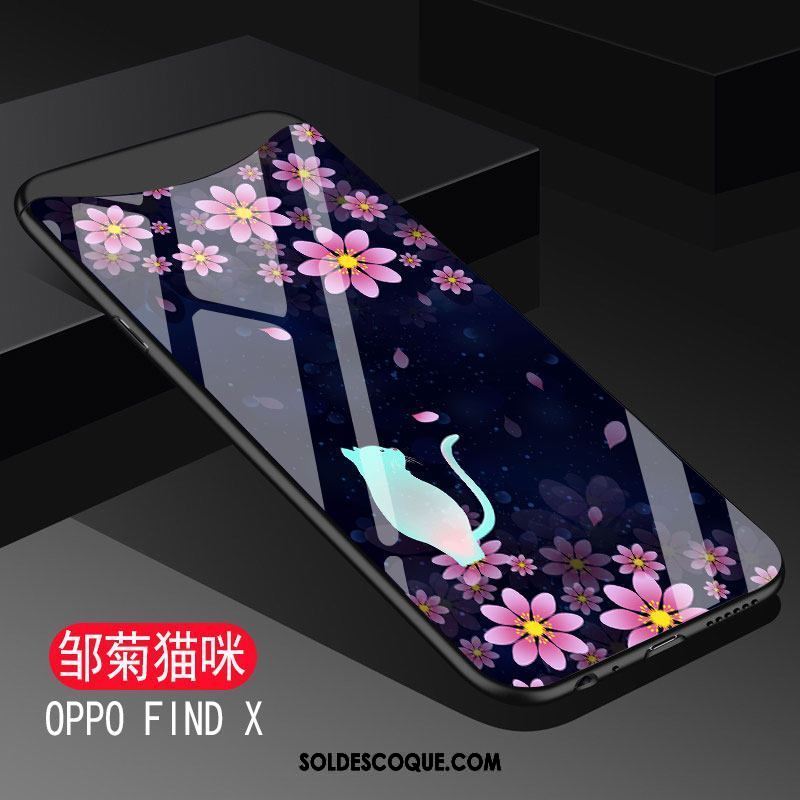 Coque Oppo Find X Étui Noir Silicone Protection Verre En Ligne