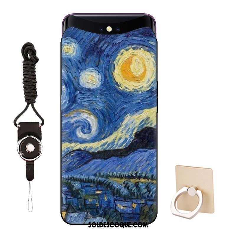 Coque Oppo Find X Étui Peinture Protection Téléphone Portable Mode France