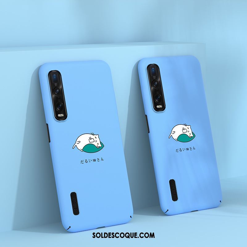 Coque Oppo Find X2 Pro Créatif Personnalité Net Rouge Bleu Très Mince Pas Cher