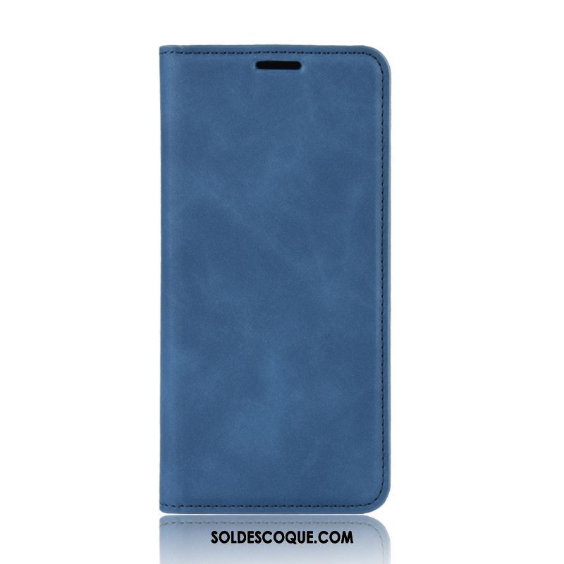 Coque Oppo Find X2 Pro Magnétisme Carte Bleu Téléphone Portable Étui En Cuir Pas Cher