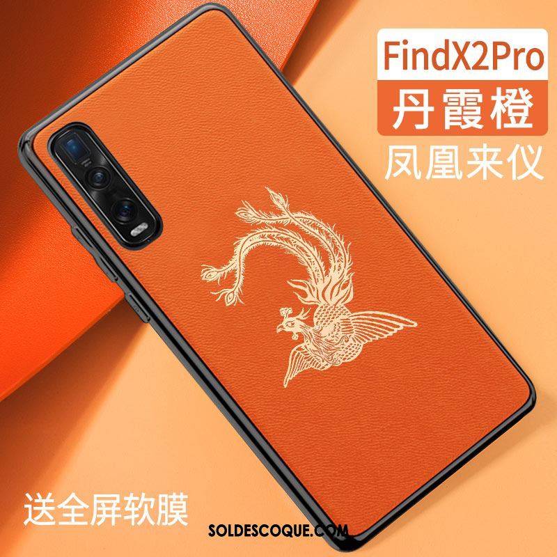 Coque Oppo Find X2 Pro Protection Tendance Incassable Marque De Tendance Vert Pas Cher