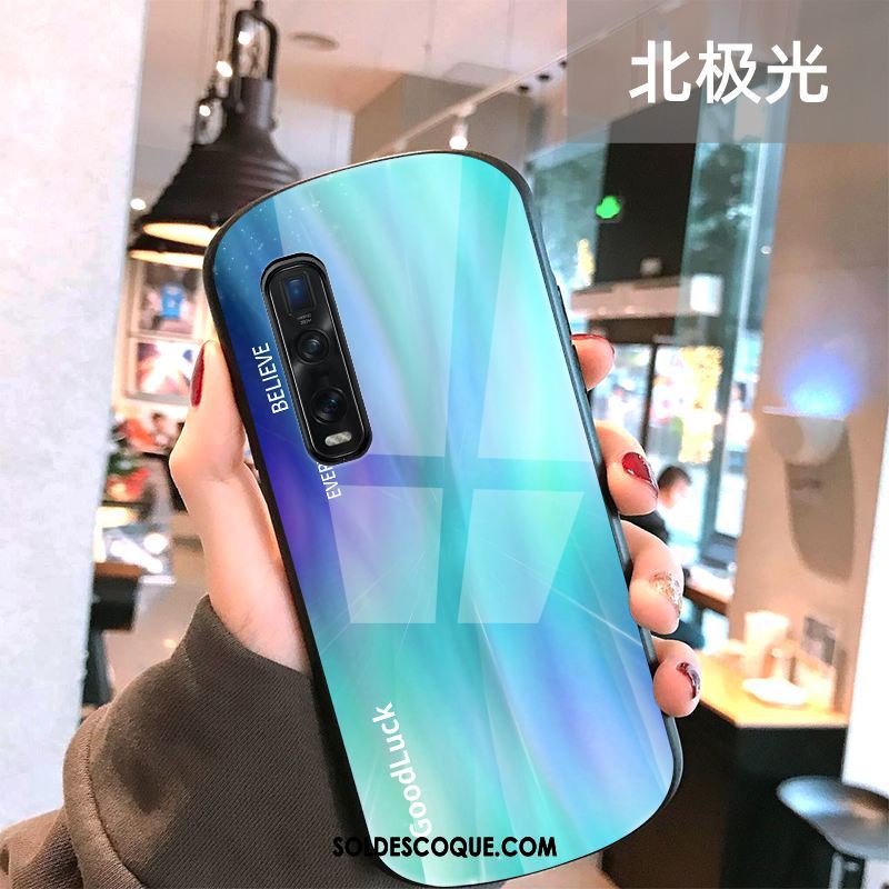 Coque Oppo Find X2 Pro Refroidissement Marque De Tendance Bleu Tout Compris Étui France