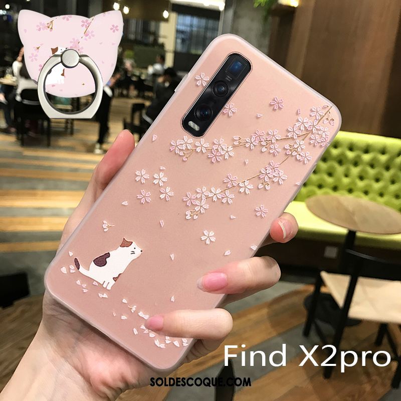 Coque Oppo Find X2 Pro Sakura Tout Compris Silicone Étui Téléphone Portable Soldes