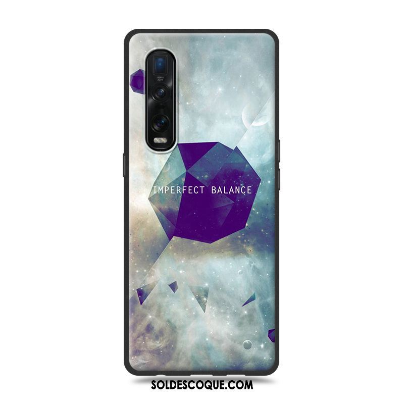 Coque Oppo Find X2 Pro Étui Fluide Doux Dessin Animé Bleu Silicone En Ligne