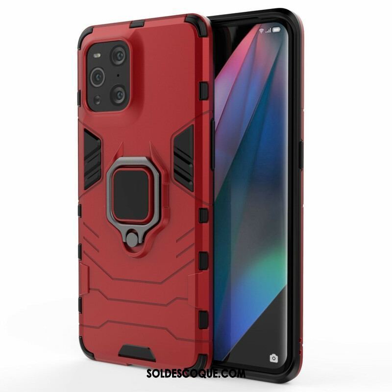 Coque Oppo Find X3 / X3 Pro Ring Résistante