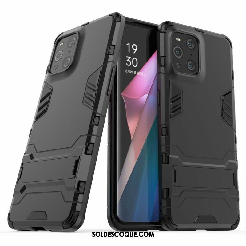 Coque Oppo Find X3 / X3 Pro Résistante Languette