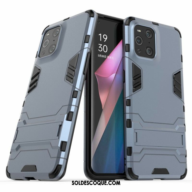 Coque Oppo Find X3 / X3 Pro Résistante Languette