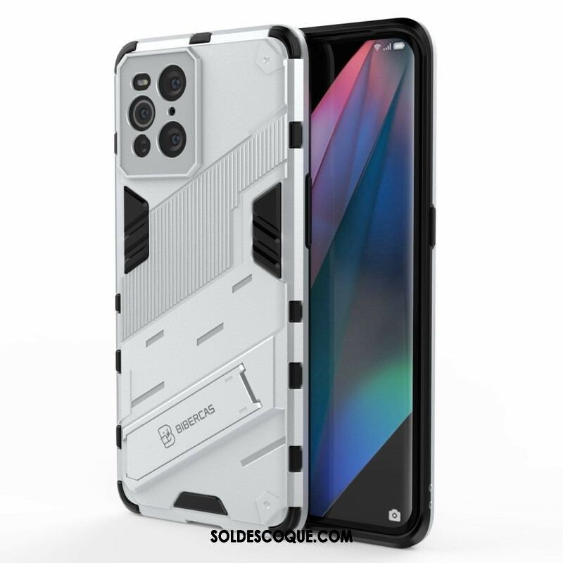 Coque Oppo Find X3 / X3 Pro Support Amovible Deux Positions Mains Libres