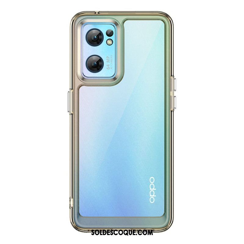 Coque Oppo Find X5 Lite Hybride Rebords Colorés