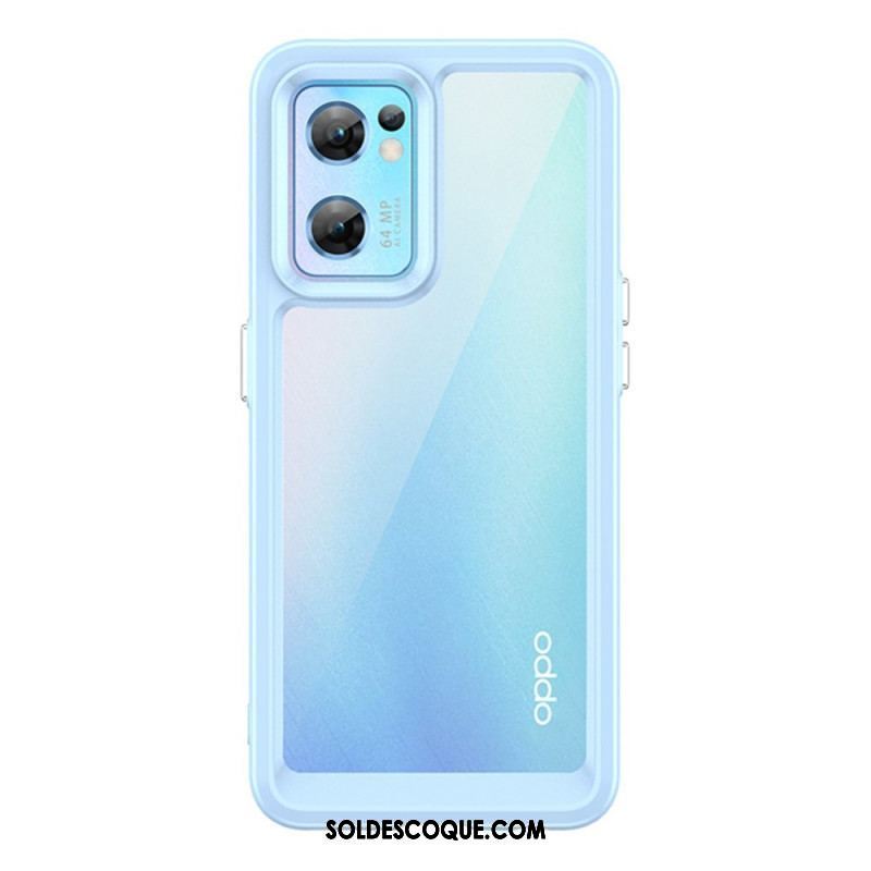 Coque Oppo Find X5 Lite Hybride Rebords Colorés