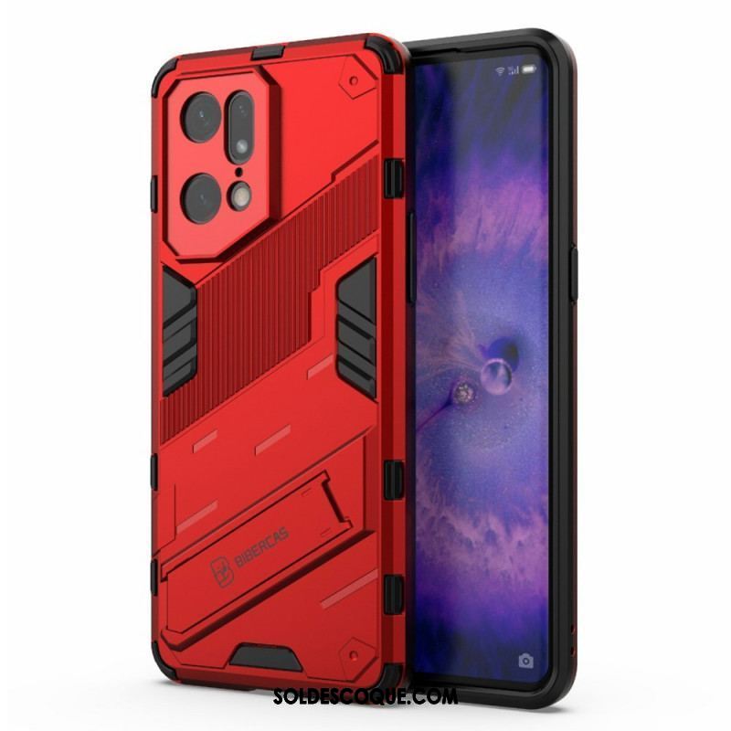 Coque Oppo Find X5 Pro Support Amovible Deux Positions Mains Libres