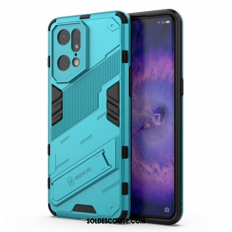 Coque Oppo Find X5 Pro Support Amovible Deux Positions Mains Libres