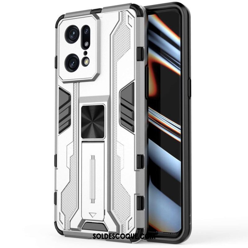 Coque Oppo Find X5 Pro Support Amovible Vertical et Horizontal