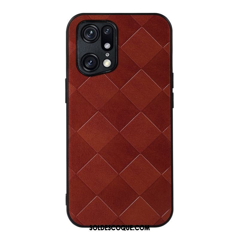 Coque Oppo Find X5 Pro Texture Tissée