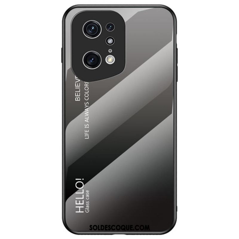 Coque Oppo Find X5 Pro Verre Trempé Hello