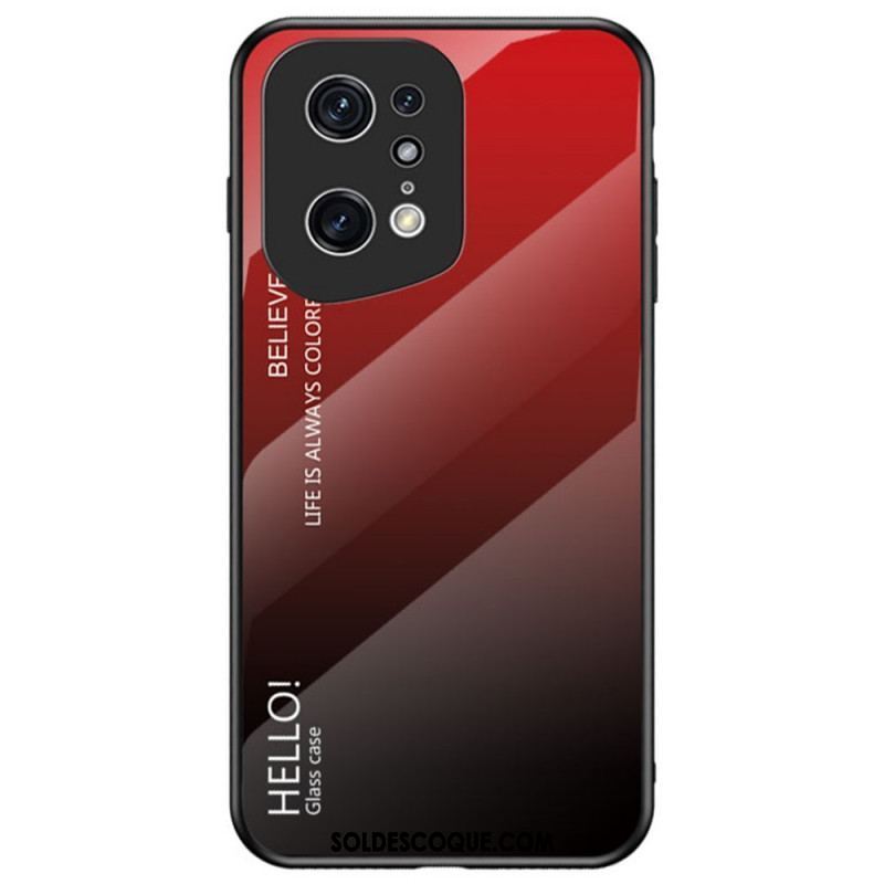 Coque Oppo Find X5 Pro Verre Trempé Hello