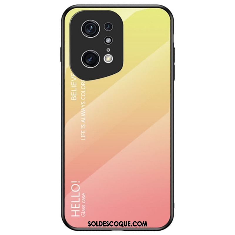 Coque Oppo Find X5 Pro Verre Trempé Hello