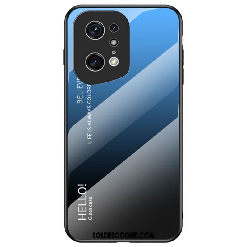 Coque Oppo Find X5 Pro Verre Trempé Hello