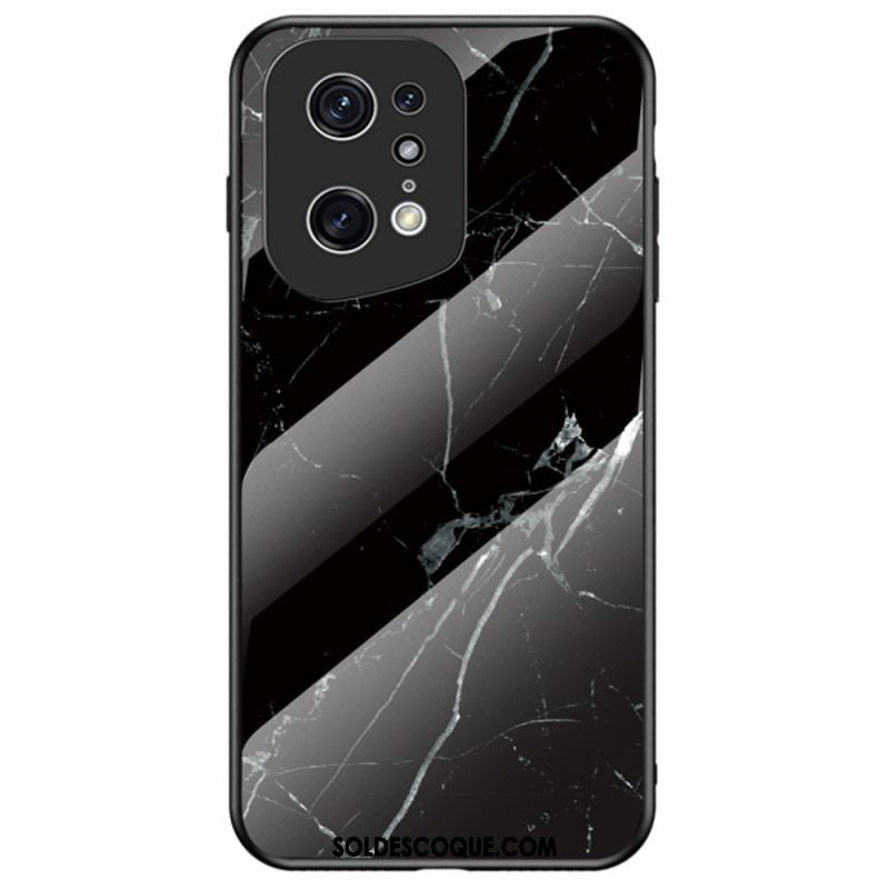 Coque Oppo Find X5 Pro Verre Trempé Marble Colors