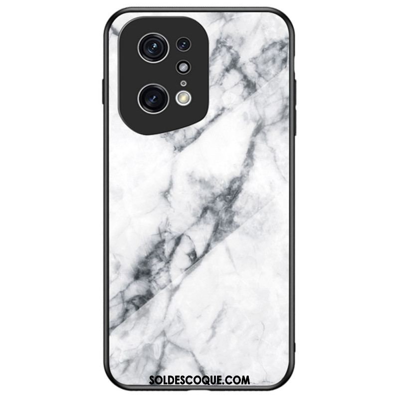 Coque Oppo Find X5 Pro Verre Trempé Marble Colors