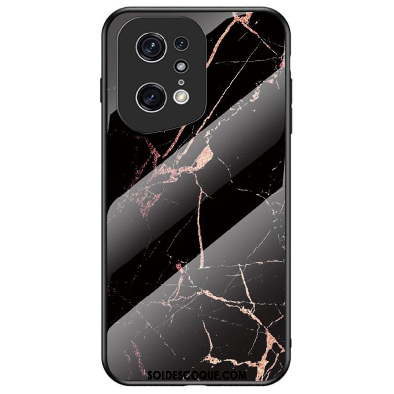 Coque Oppo Find X5 Pro Verre Trempé Marble Colors