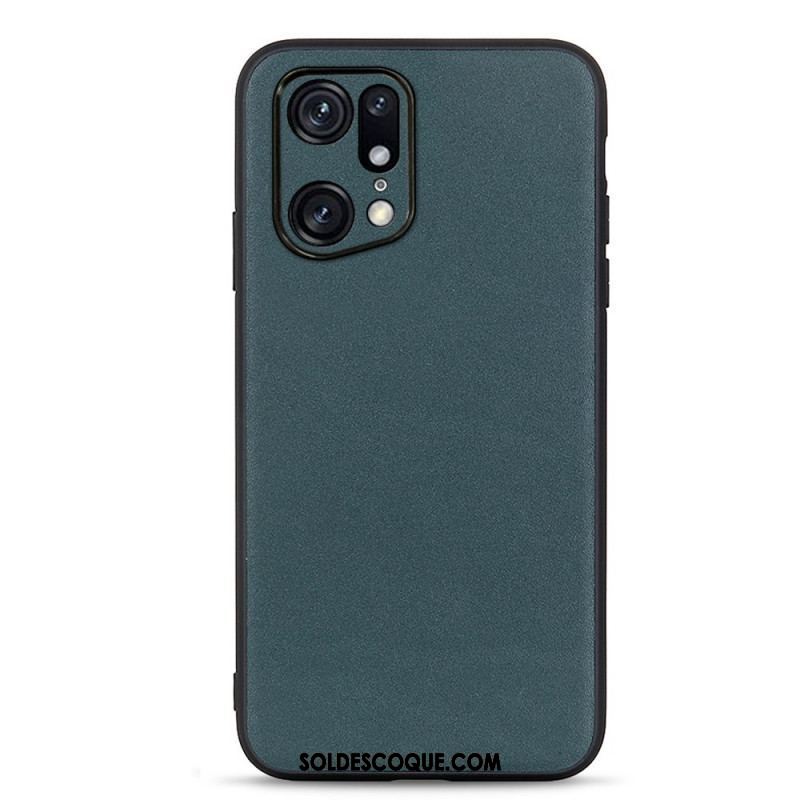 Coque Oppo Find X5 Pro Véritable Cuir