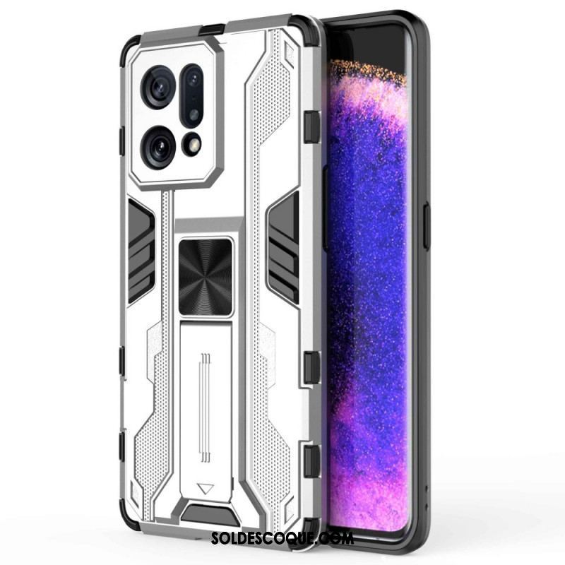 Coque Oppo Find X5 Support Amovible Vertical et Horizontal