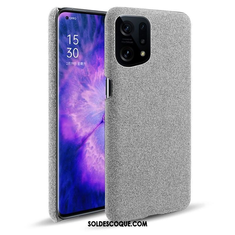 Coque Oppo Find X5 Tissu Chic