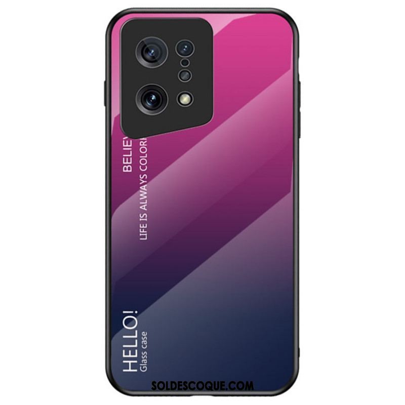 Coque Oppo Find X5 Verre Trempé Hello