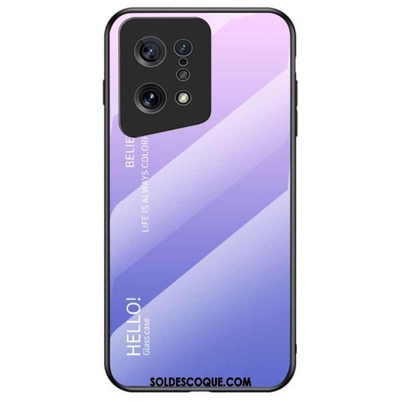 Coque Oppo Find X5 Verre Trempé Hello