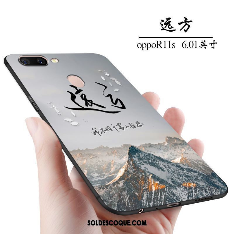 Coque Oppo R11s Incassable Créatif Étui Tout Compris Téléphone Portable Pas Cher