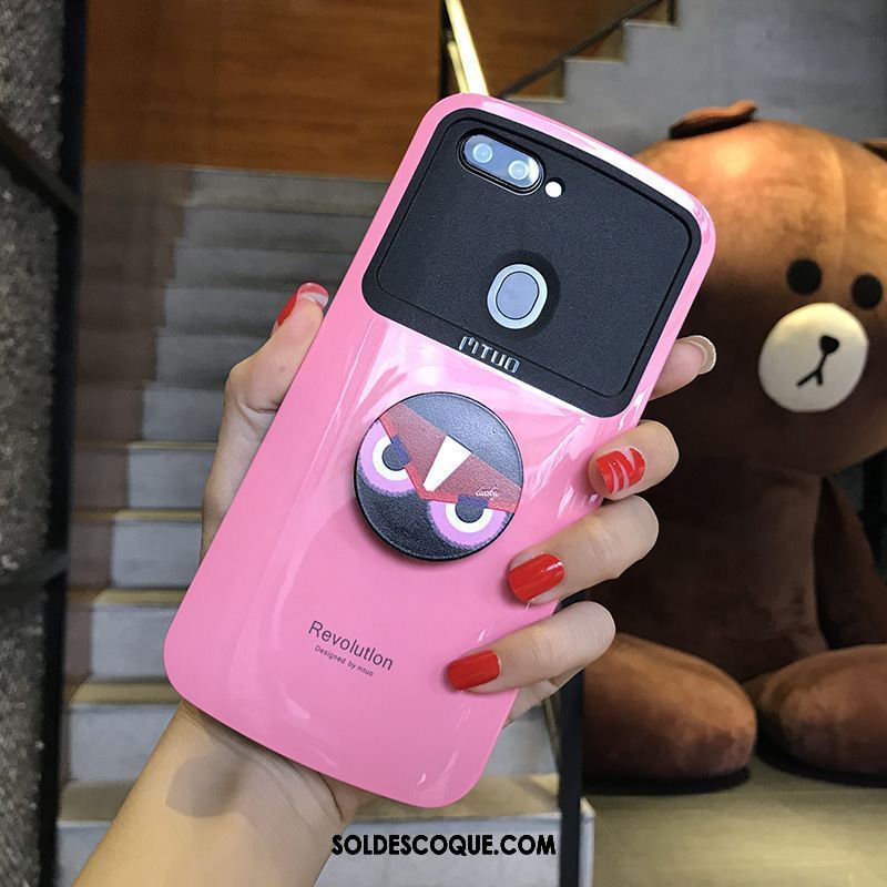 Coque Oppo R11s Petit Téléphone Portable Vert Silicone Support Pas Cher