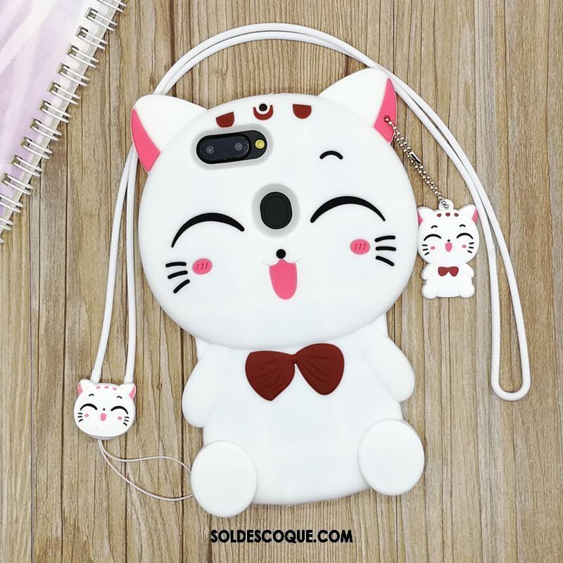 Coque Oppo R11s Silicone Téléphone Portable Dessin Animé Protection Noir Soldes