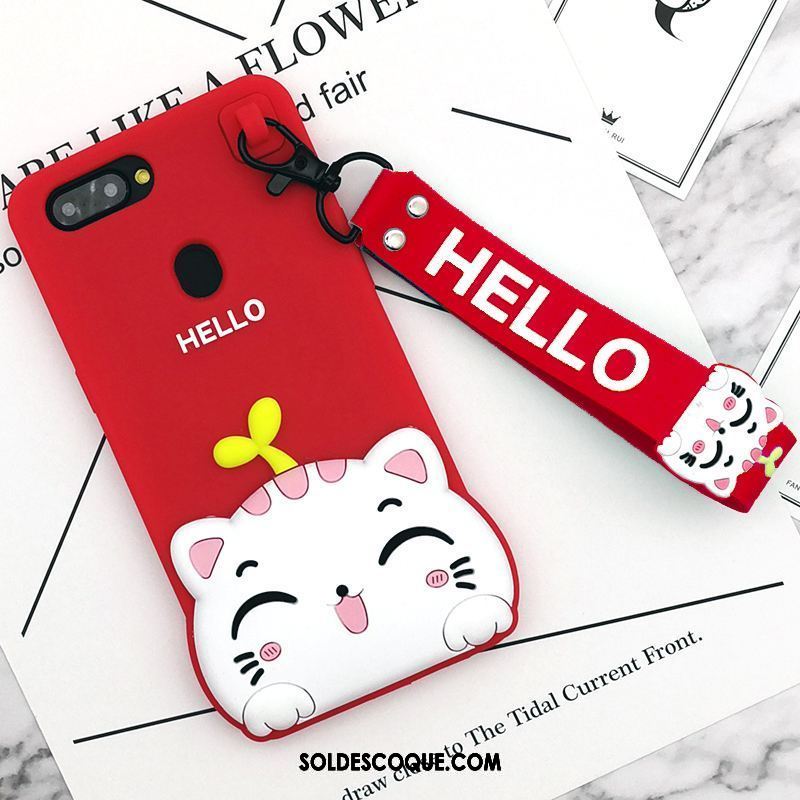 Coque Oppo R11s Silicone Téléphone Portable Dessin Animé Protection Noir Soldes