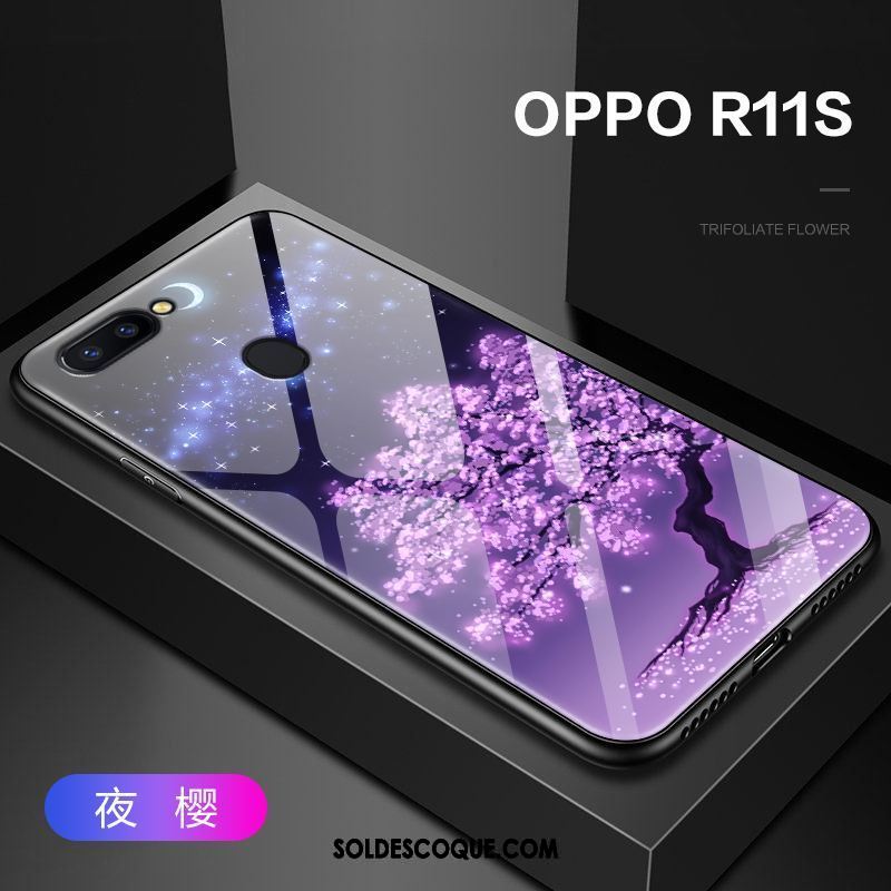 Coque Oppo R11s Tout Compris Fleur Incassable Protection Bleu En Vente