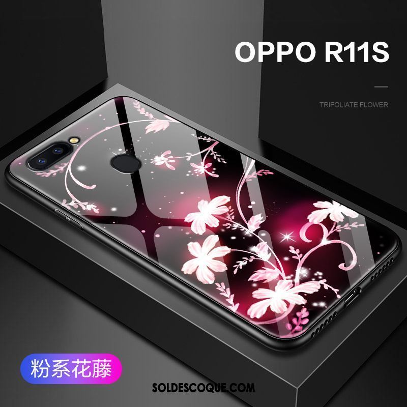 Coque Oppo R11s Tout Compris Fleur Incassable Protection Bleu En Vente