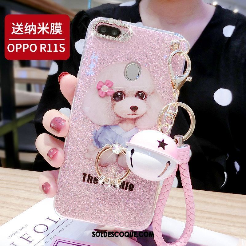 Coque Oppo R11s Téléphone Portable Frais Incassable Rose Net Rouge En Vente