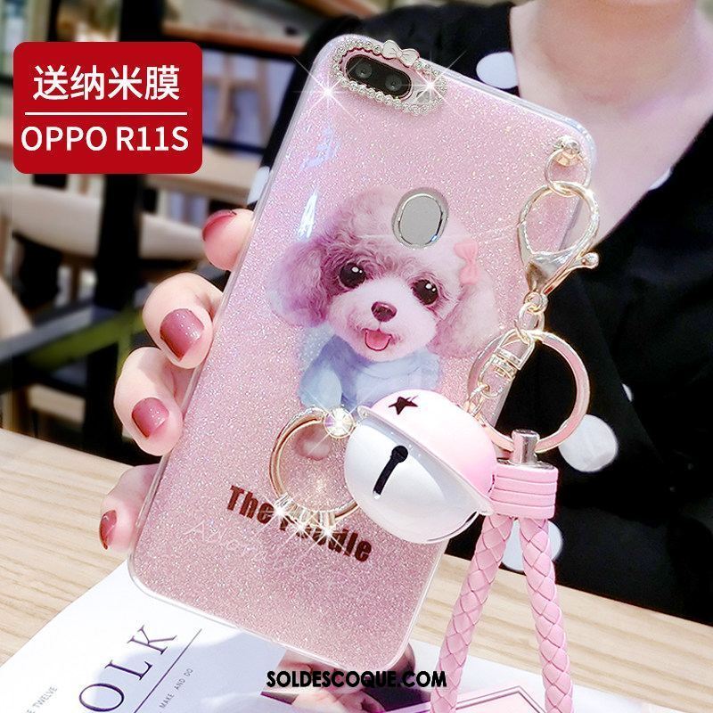 Coque Oppo R11s Téléphone Portable Frais Incassable Rose Net Rouge En Vente